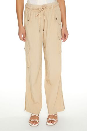 Cargo Pants Women/men Pockets Loose Pants Simple Spring Straight High Waist  Retro Streetwear American Street Adjustable