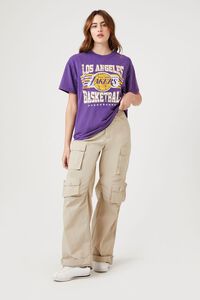 PURPLE/MULTI Los Angeles Lakers Graphic Tee, image 4