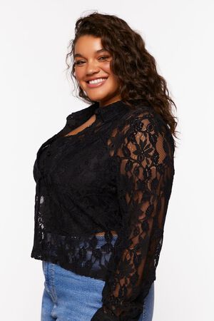 Forever 21 Sheer Lace Top, $19, Forever 21