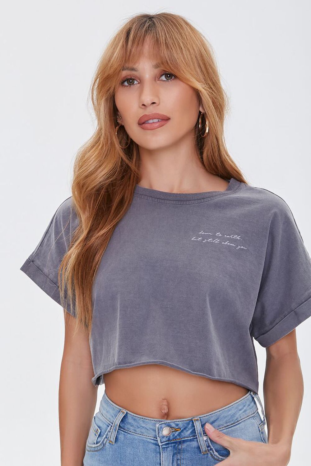 Down To Earth Cropped Tee 