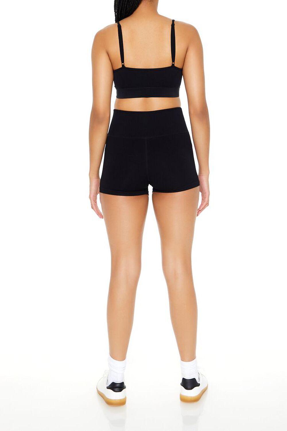 BLACK Seamless Biker Shorts, image 3