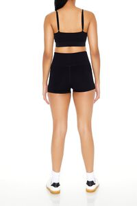 BLACK Seamless Biker Shorts, image 3