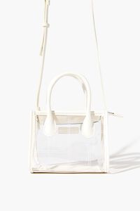 WHITE Quilted Transparent Crossbody Bag, image 2