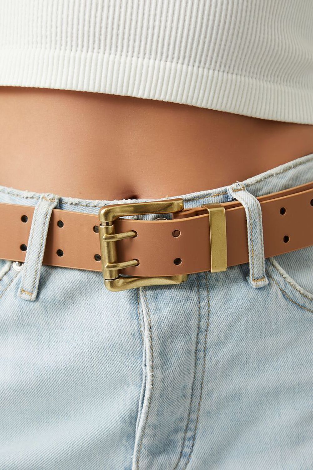 Square buckle belt - Women