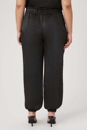 Satin High-Rise Joggers