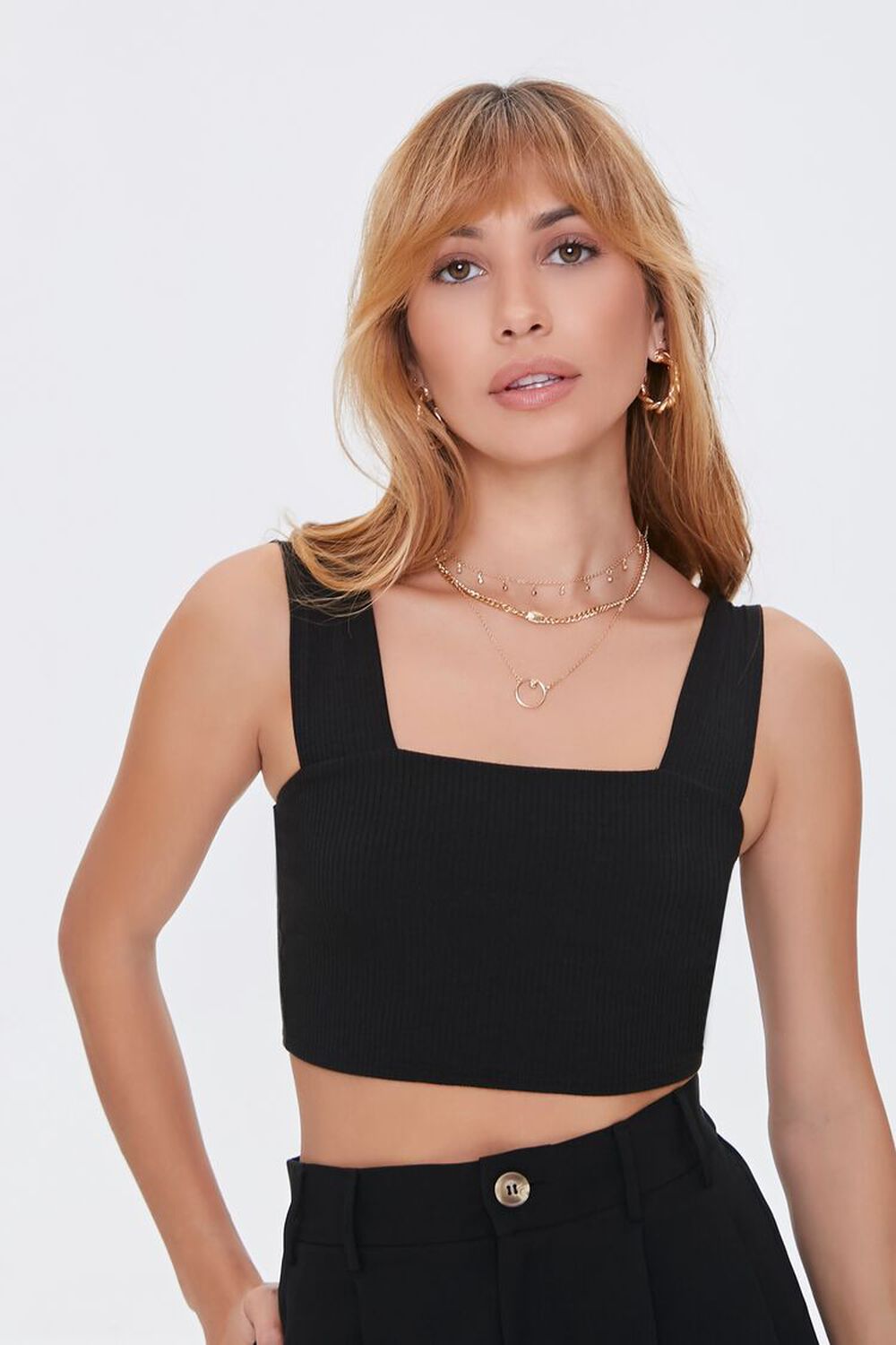 Ribbed Knit Crop Top