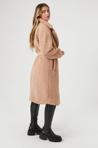 TAN Faux Shearling Teddy Coat, image 2