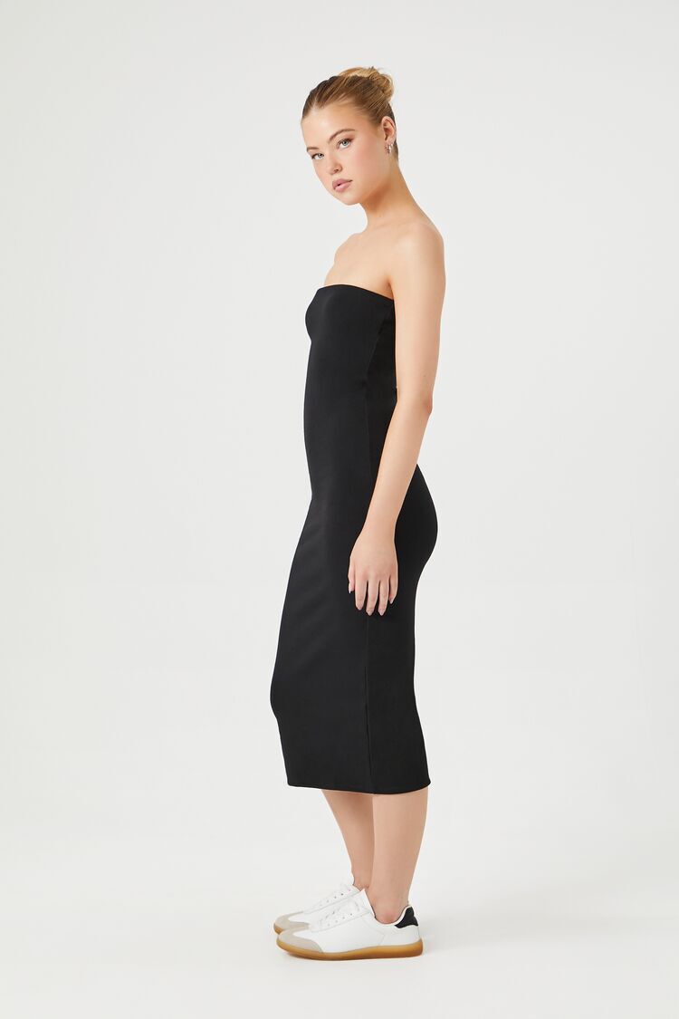 Black Crinkle Cowl Neck Midi Dress | PrettyLittleThing USA