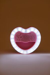 Heart Clip-On Selfie Ring Light & Mirror, image 1