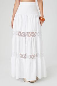 WHITE Cropped Cami & Lace Maxi Skirt Set, image 6