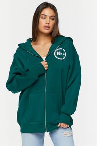 GREEN/MULTI New York Graphic Zip-Up Hoodie, image 1