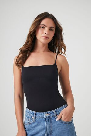 Forever 21 Seamless Ribbed Bungee Cropped Cami-discontinued