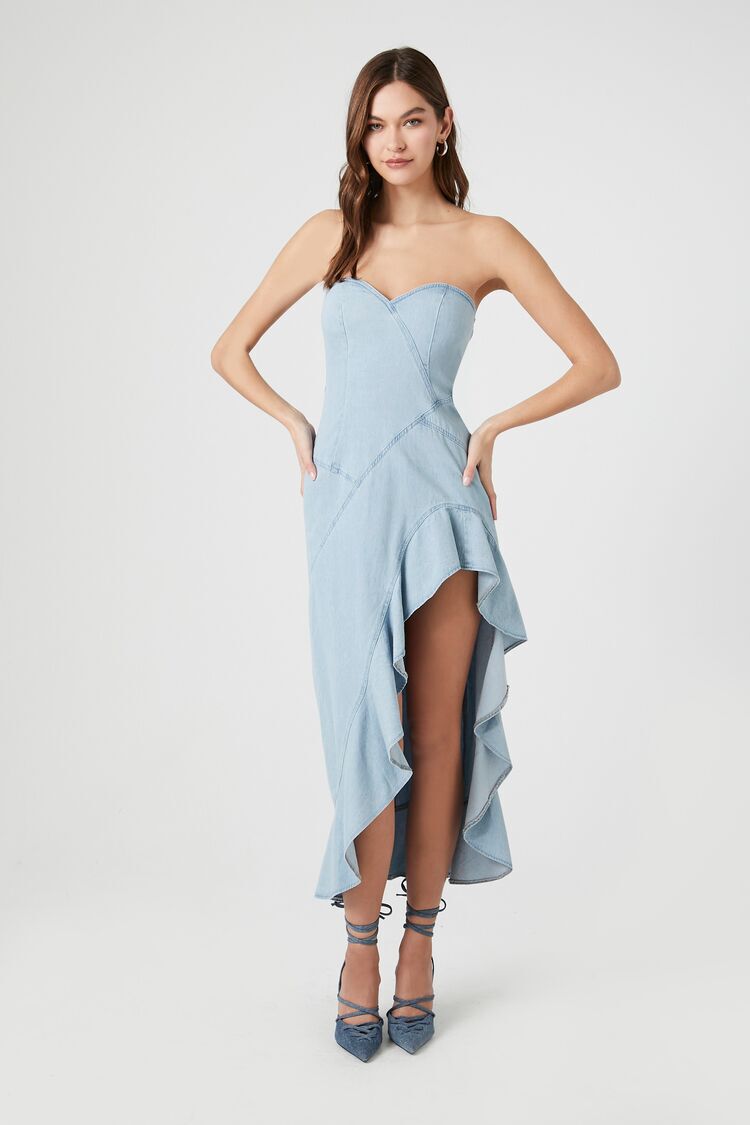 Cap Sleeve Denim Dress | Janai Nicole Collection