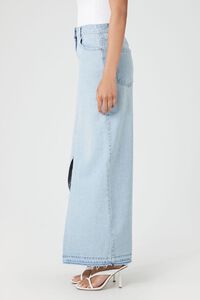 LIGHT DENIM Denim Maxi Slit Skirt, image 3