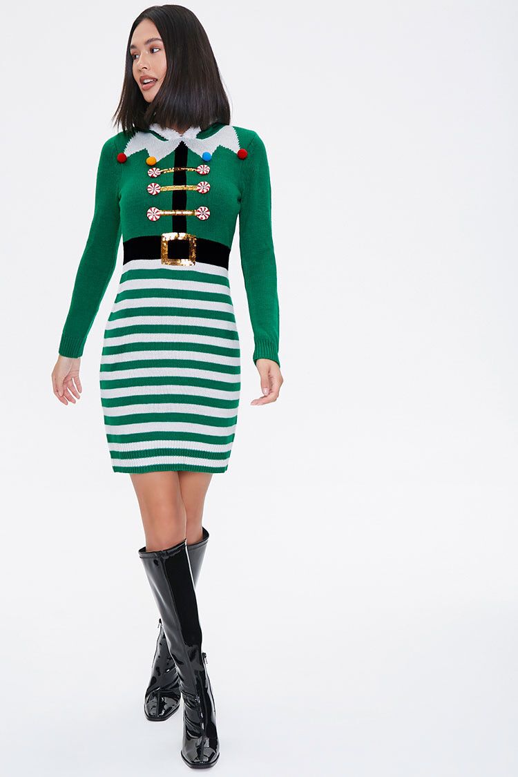 Elf Knit Sweater Dress