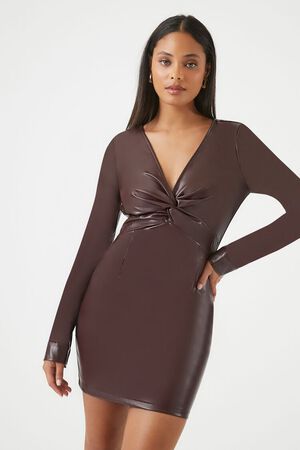 Buy Women Maroon Print Casual Dress Online - 664480