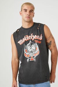 BLACK/MULTI Motorhead Graphic Muscle Tee, image 1