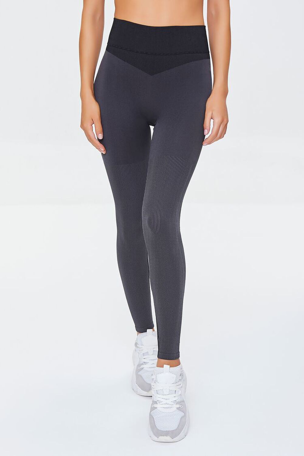 Active Ribbed-Panel Leggings