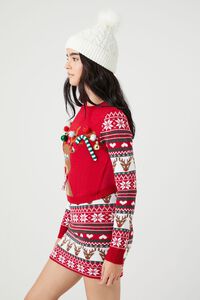Girls Reindeer Fairisle Dress - Holiday Express