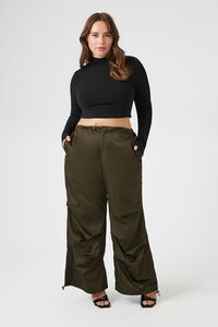 Buy Forever 21 women plus size cargo pocket style drawstring pants