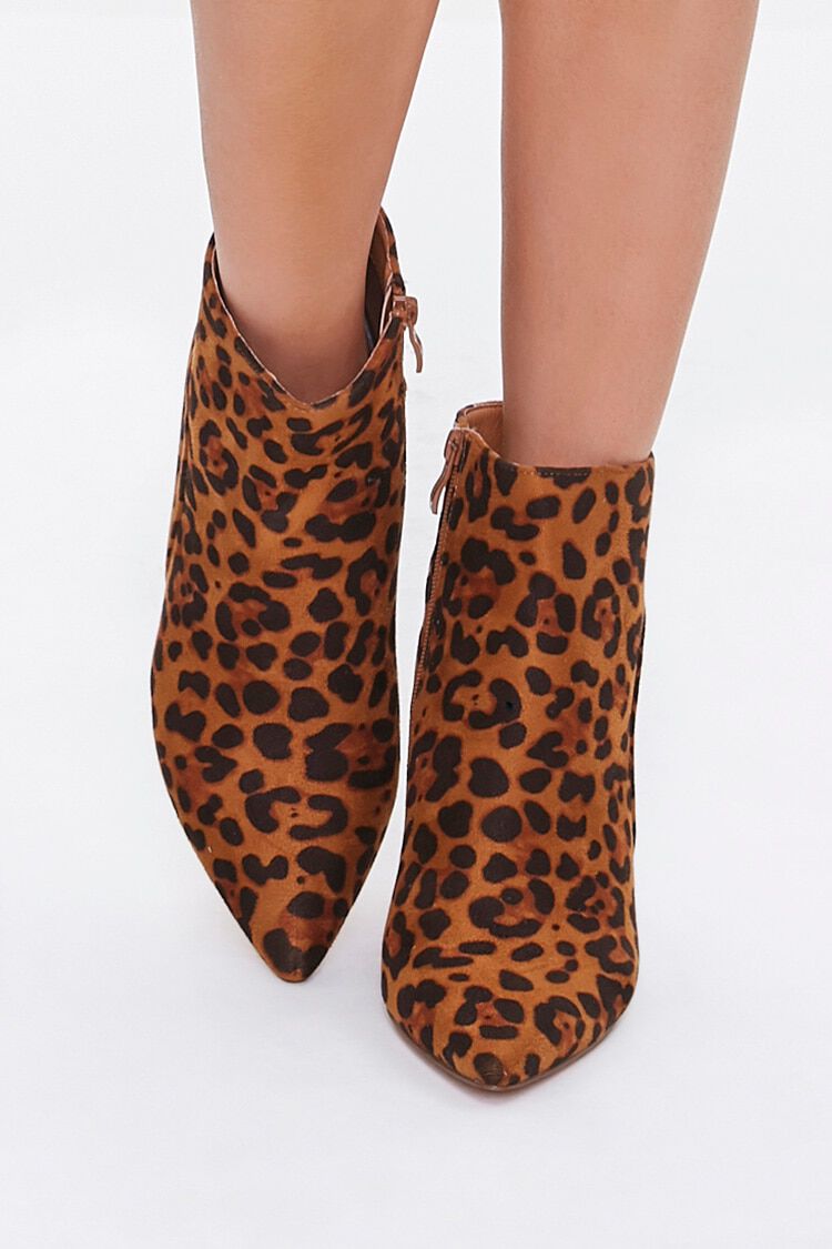 leopard print block heels