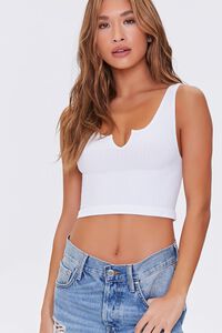 By Together Seamless Ribbed Sleeveless Crop Top S1021 - Bootery