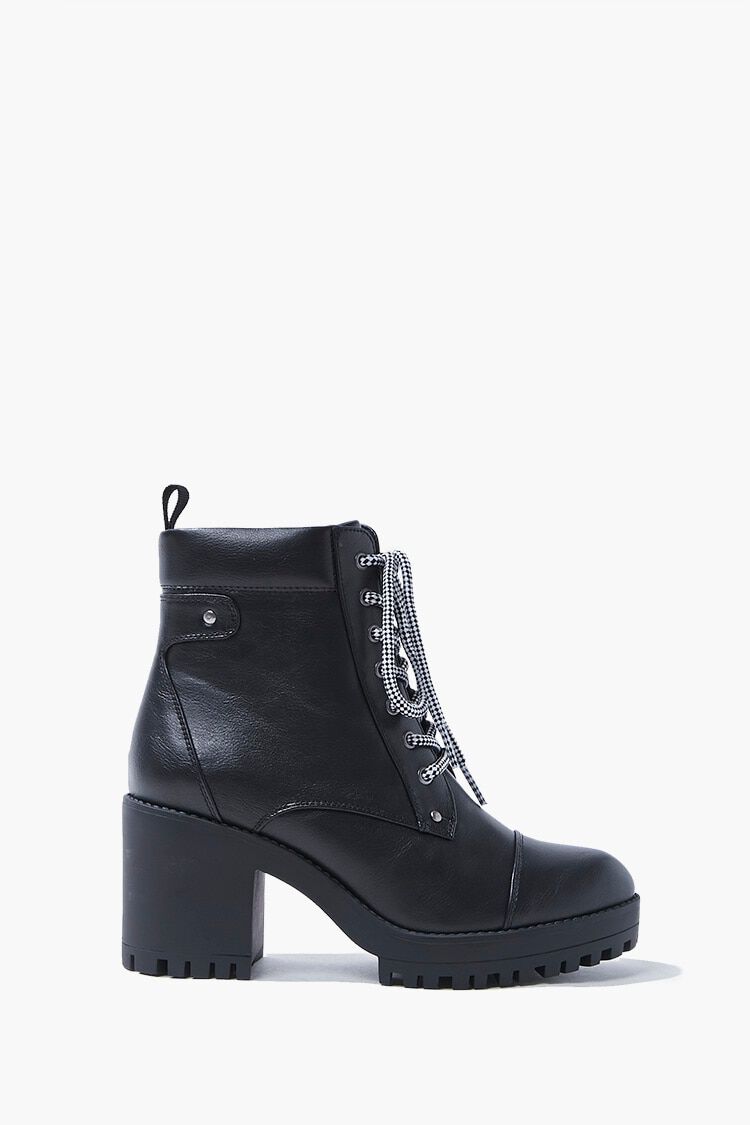 combat heel boots from forever 21