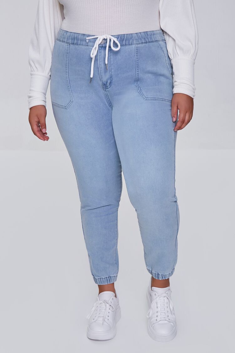 Women's Plus Size High Rise Denim Ankle Joggers from ROYALTY – Royalty For  me