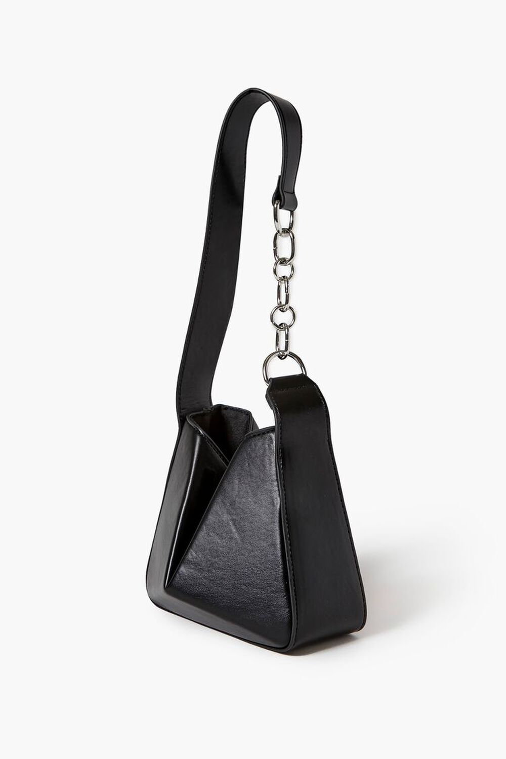 Asymmetrical Faux Leather Handbag