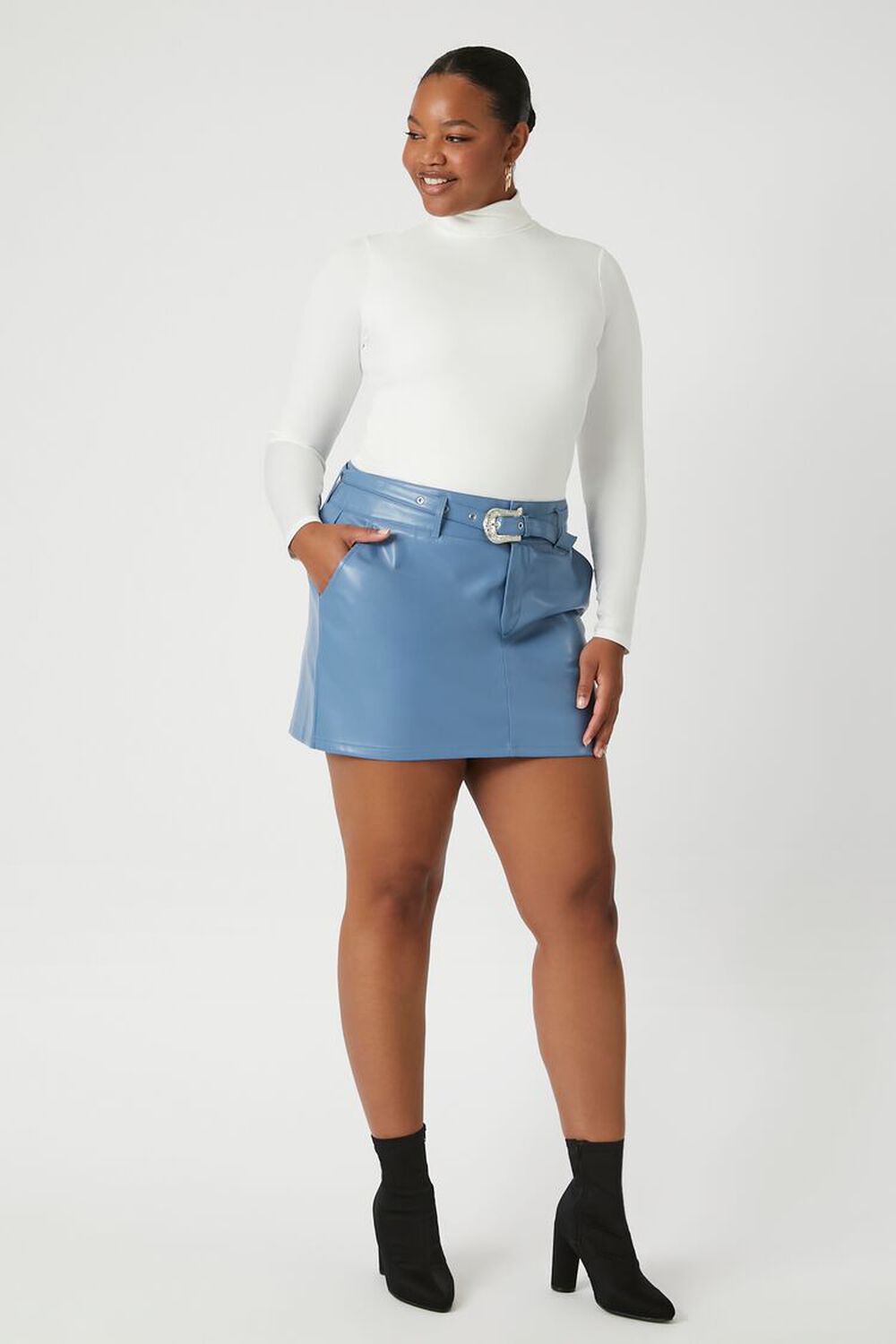 Curvy Girl Leather Mini Skirt – The Society Marketplace