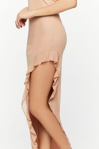 SAND Asymmetrical Ruffle-Trim Maxi Dress, image 6