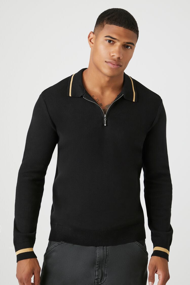 Quarter-Zip Polo Sweater