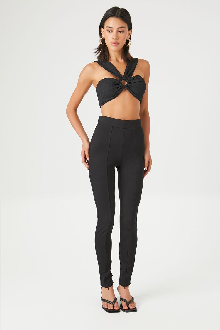 Knitted High Waisted Leggings: Unveil Your Chic with Intarsia Knit Leggings