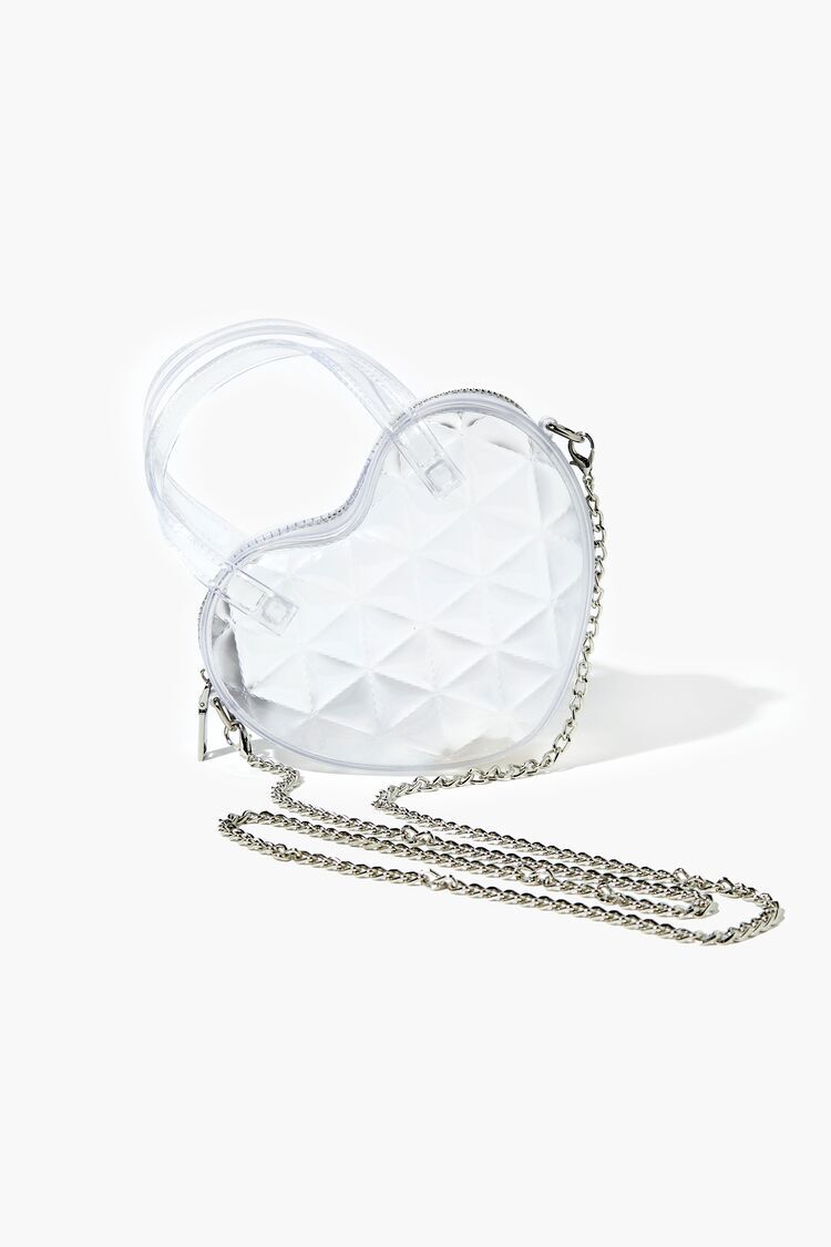 Transparent Heart Mini Crossbody Bag