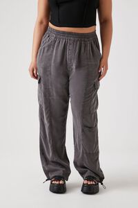 Plus Size French Terry Cargo Sweatpants