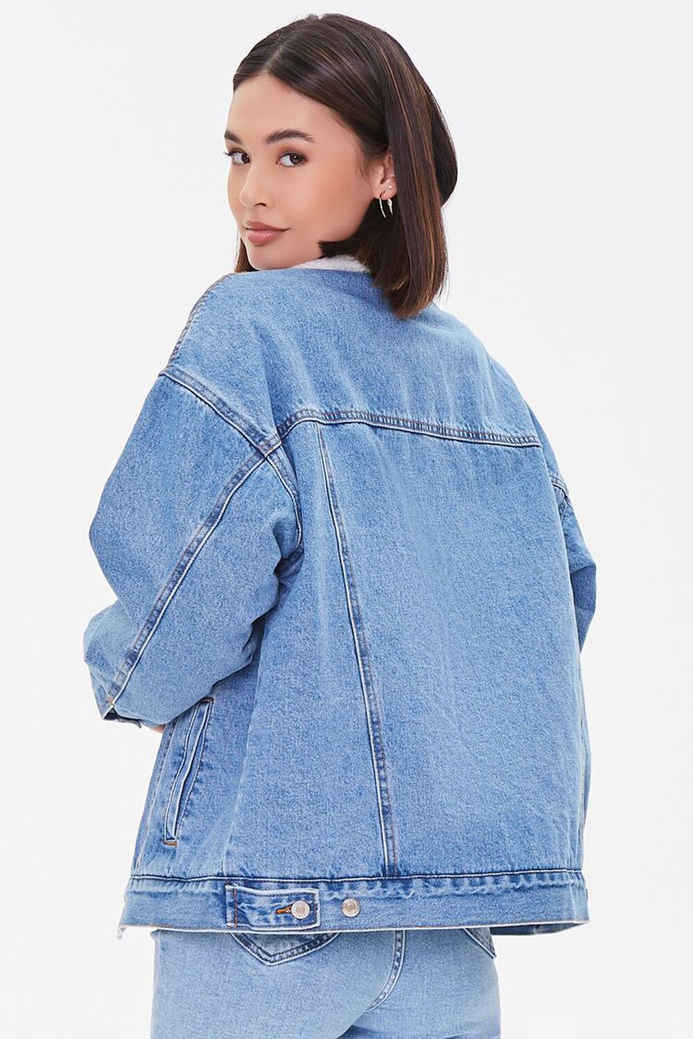 Denim Jacket with Faux Fur Lining — FLOW THE LABEL