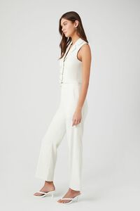 BEIGE Crepe Double-Breasted Vest & Pants Set, image 2