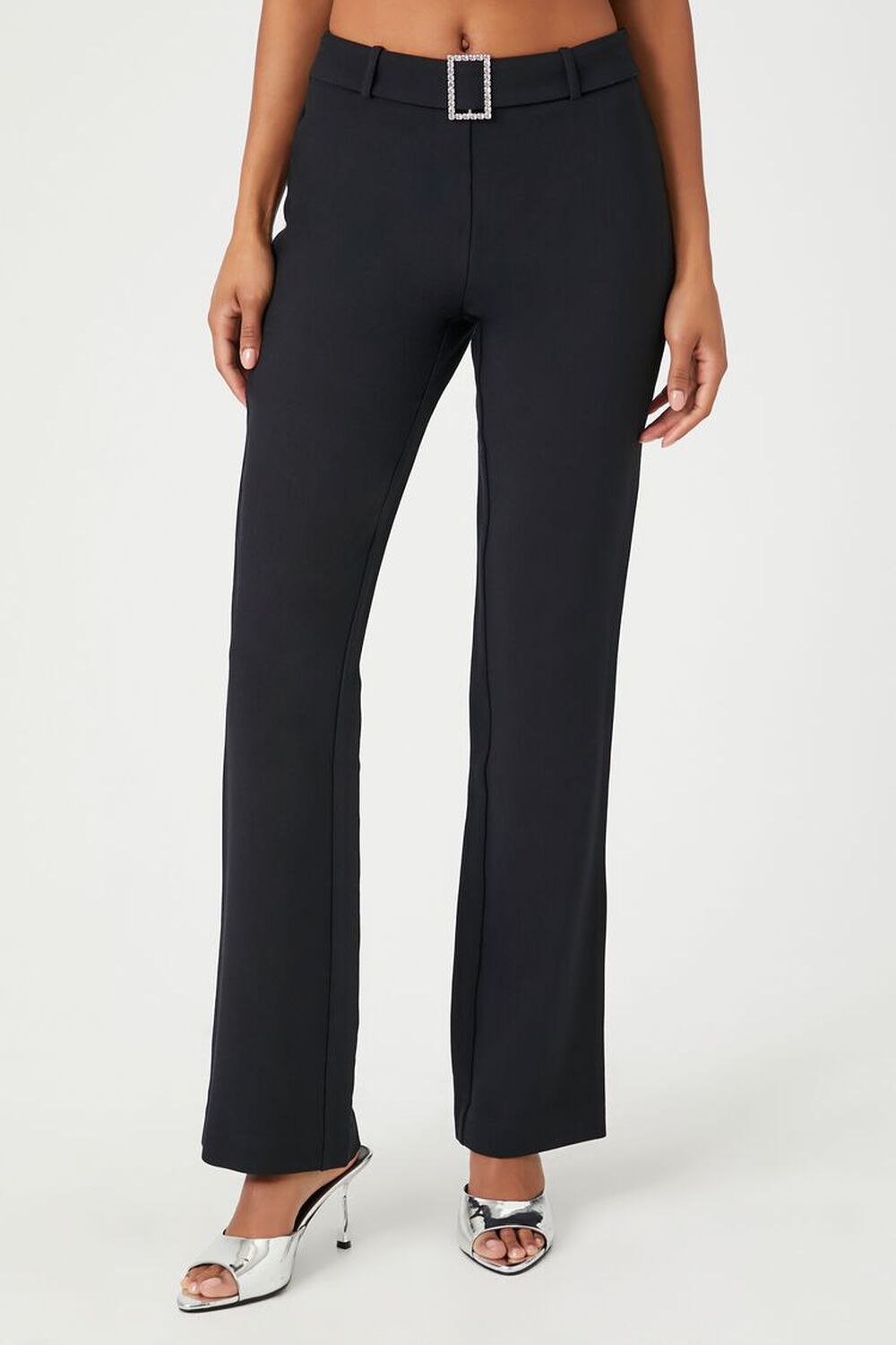 Forever 21 Contemporary Belted Flare Pants, $22, Forever 21
