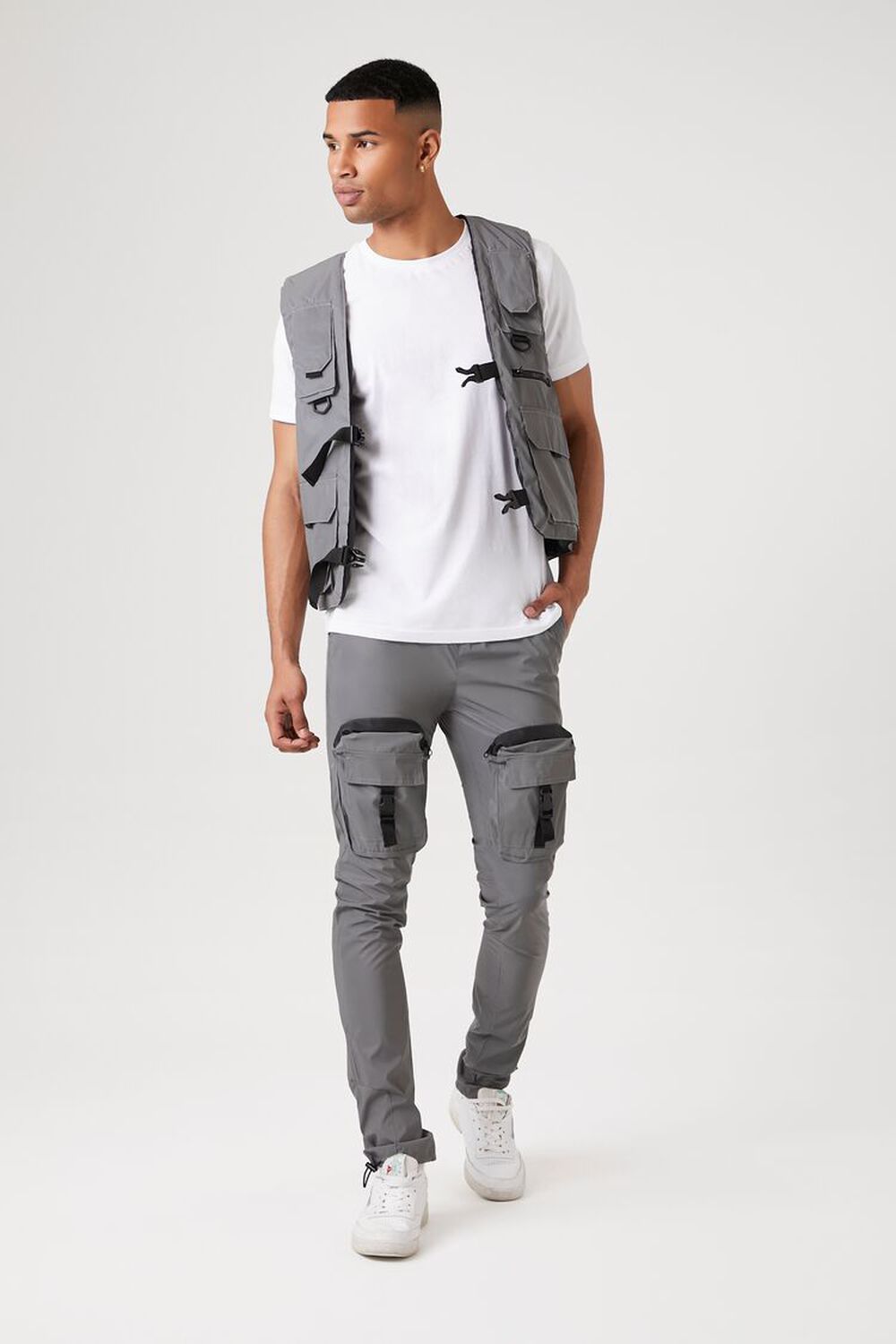 GREY/MULTI Reflective Cargo Joggers, image 1