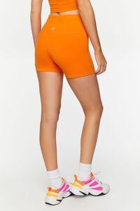 NEON ORANGE Active Crossover Biker Shorts, image 4