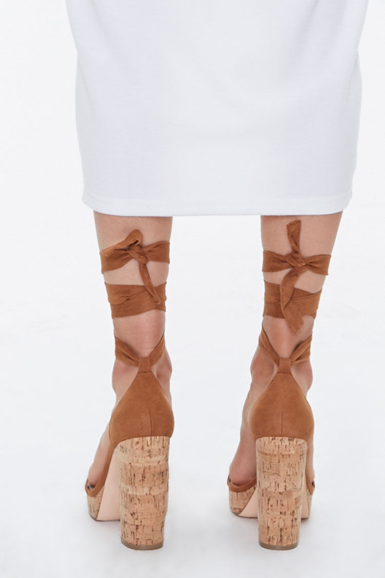 cork platform heels
