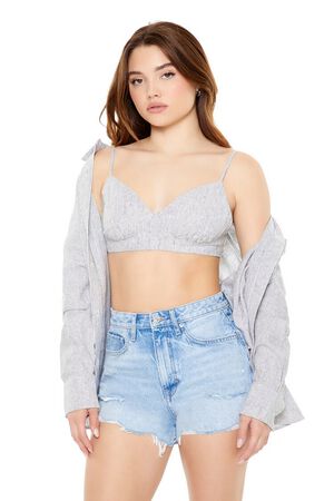 Hook-and-Eye V-Neck Crop Top  Tops fall, Tops, Forever21 tops