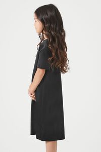 BLACK Girls Velour T-shirt Dress (Kids), image 3