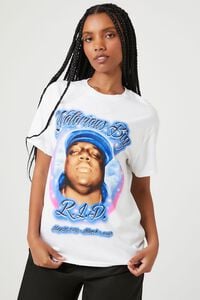 WHITE/MULTI The Notorious Big Graphic Tee, image 1