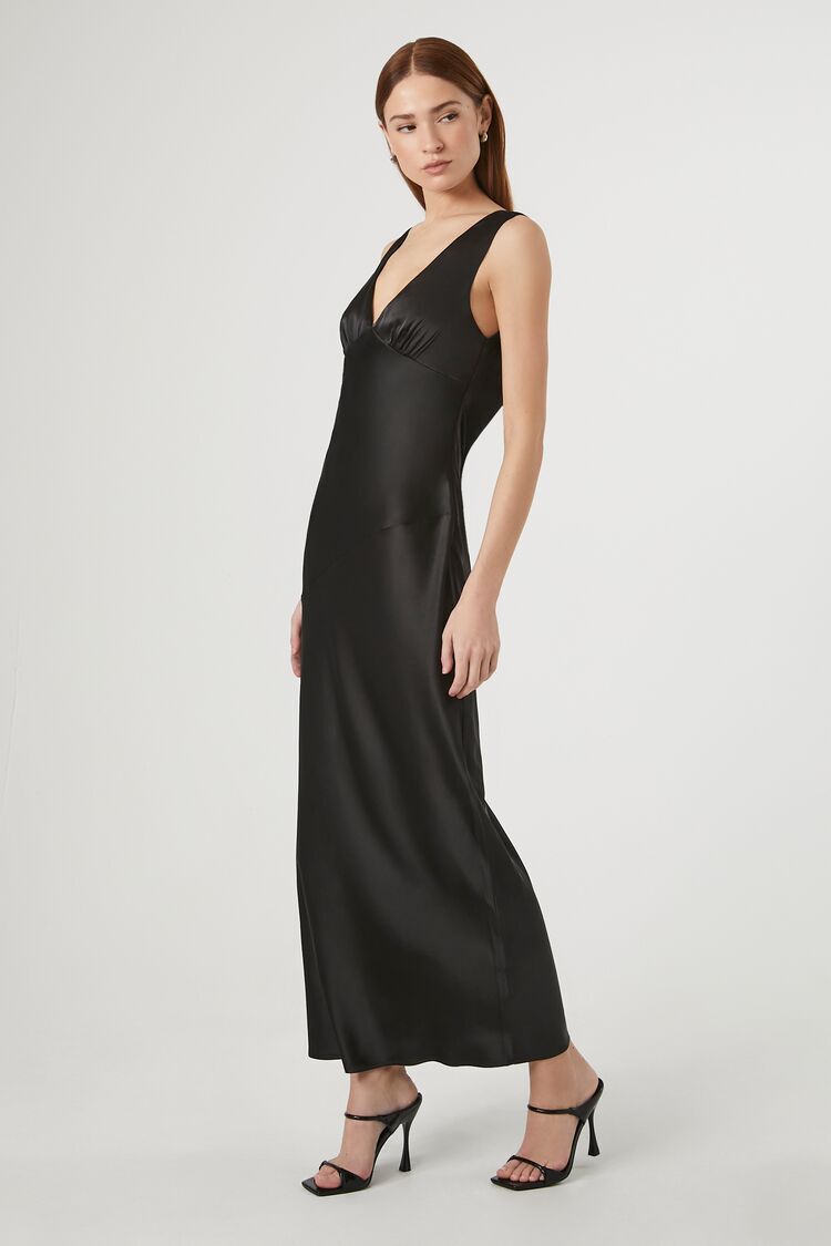 Black Sateen Dresses