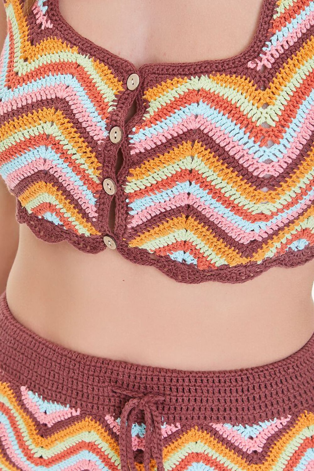 Forever 21 Crochet Lace-Up Crop Top  Crochet top pattern, Crochet clothes, Crochet  top