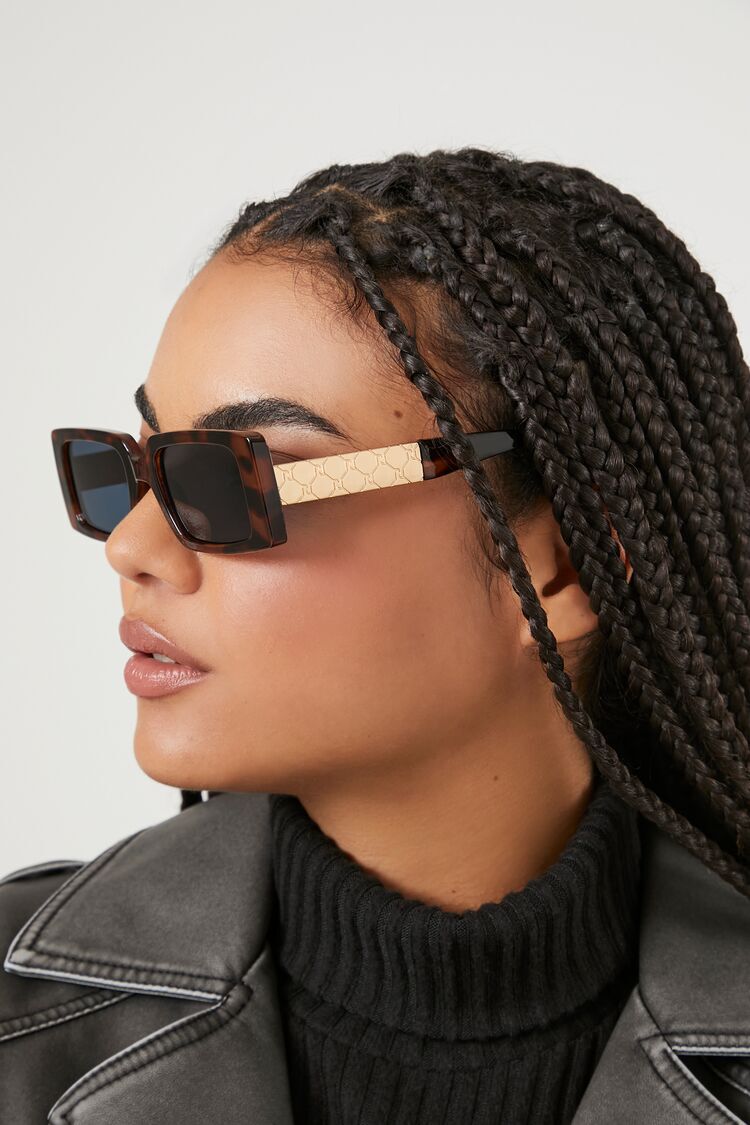 Black Square Tinted Sunglasses | Forever 21