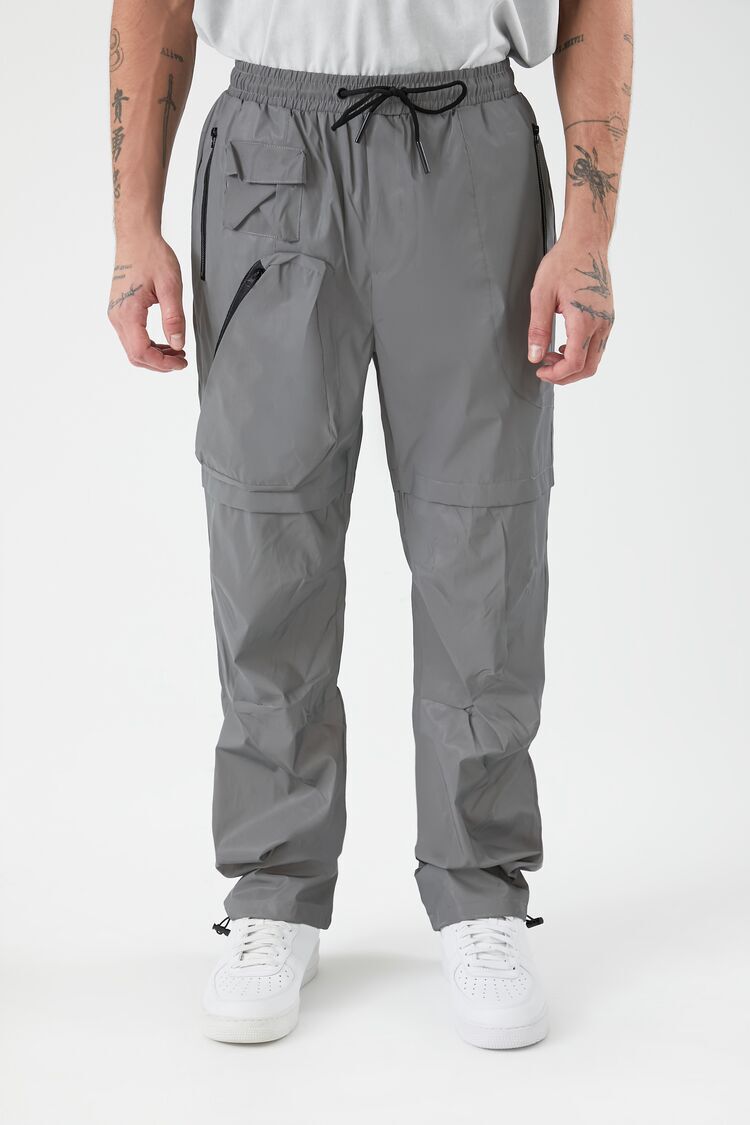 Buy Plaid&Plain Men's Elastic Waist Pants Men's Slim Fit Chinos Drawstring  Trousers, Grey (Slim Fit), 29W x 28L at Amazon.in