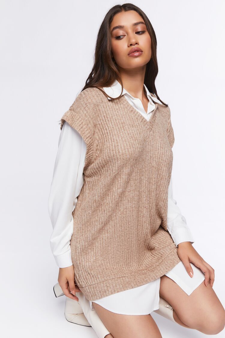 Sweater Vest u0026 Shirt Combo Dress