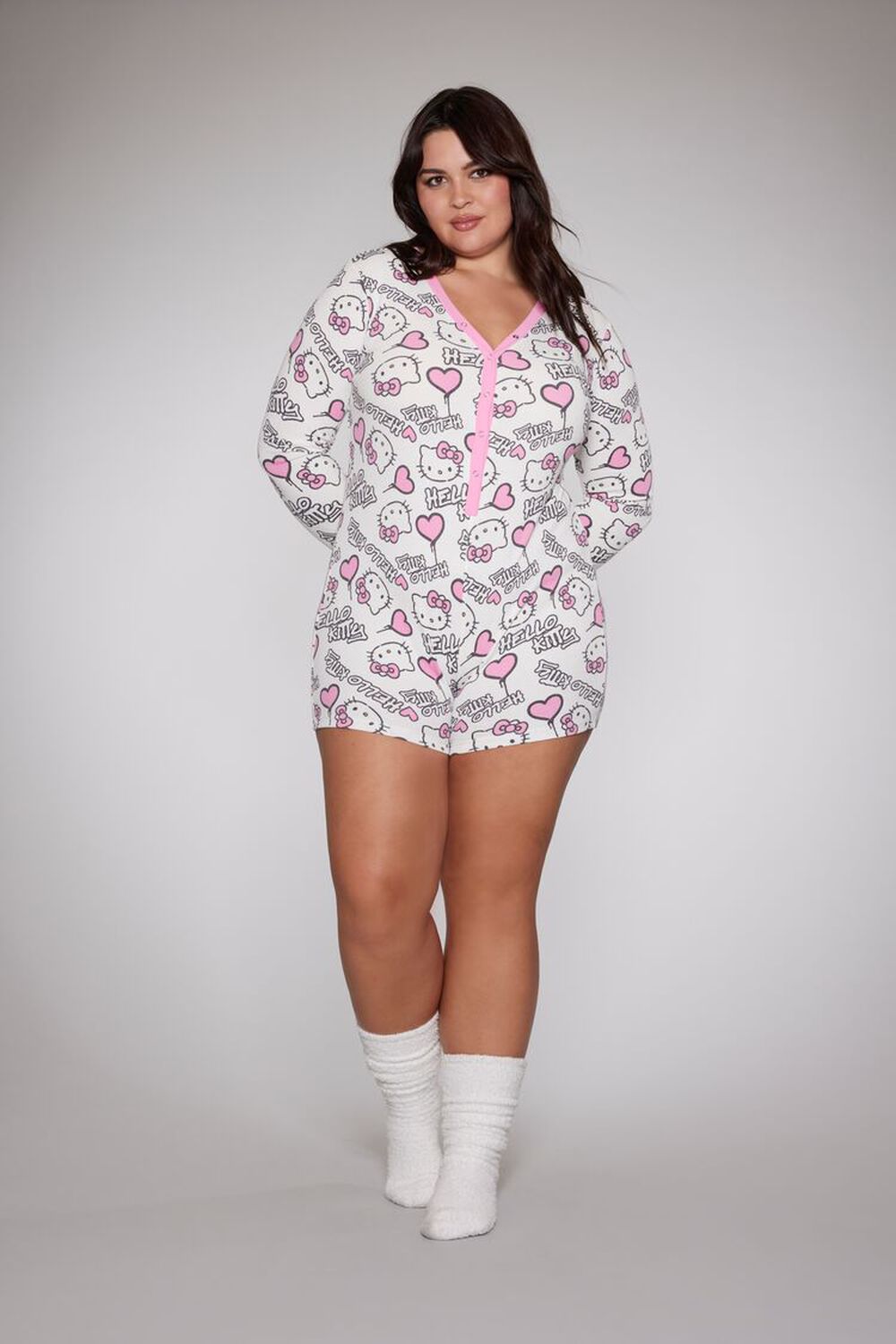 Forever 21 Hello Kitty exclusive puffer jacket plus size X